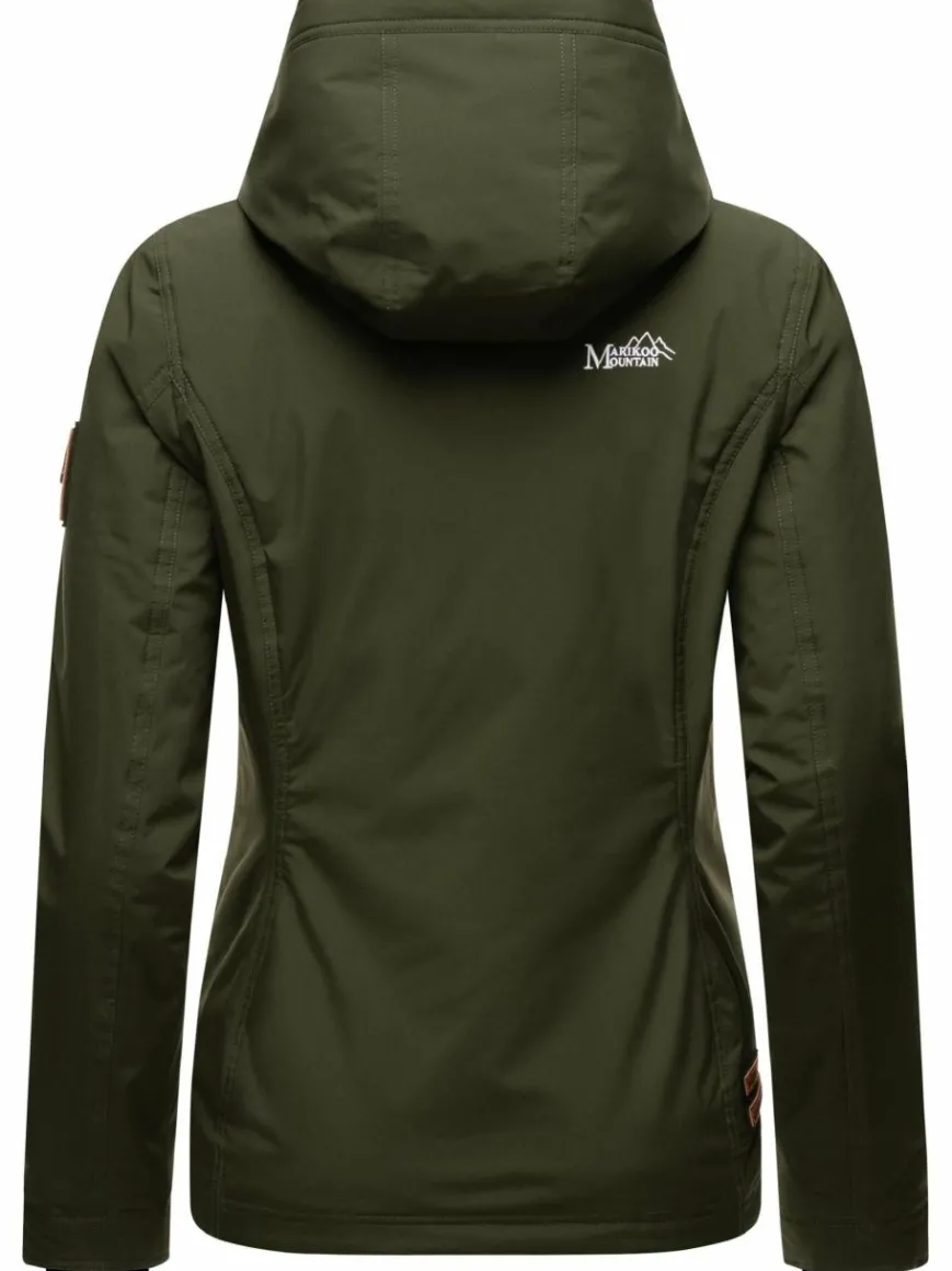 Marikoo Jacken & Westen*Damen Übergangsjacke - Brombeere oliv uni