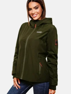 Marikoo Jacken & Westen*Damen Übergangsjacke - Brombeere oliv uni