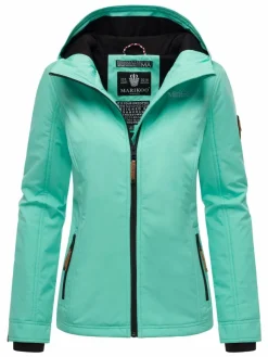 Marikoo Jacken & Westen*Damen Übergangsjacke - Brombeere aqua uni