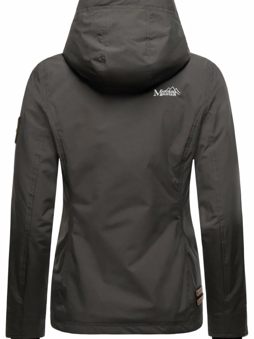 Marikoo Jacken & Westen*Damen Übergangsjacke - Brombeere anthrazit uni
