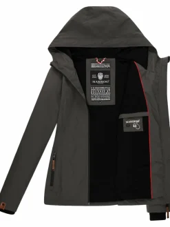 Marikoo Jacken & Westen*Damen Übergangsjacke - Brombeere anthrazit uni
