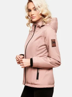 Marikoo Jacken & Westen*Damen Übergangsjacke - Brombeere rosa uni