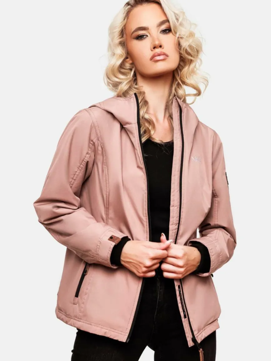 Marikoo Jacken & Westen*Damen Übergangsjacke - Brombeere rosa uni