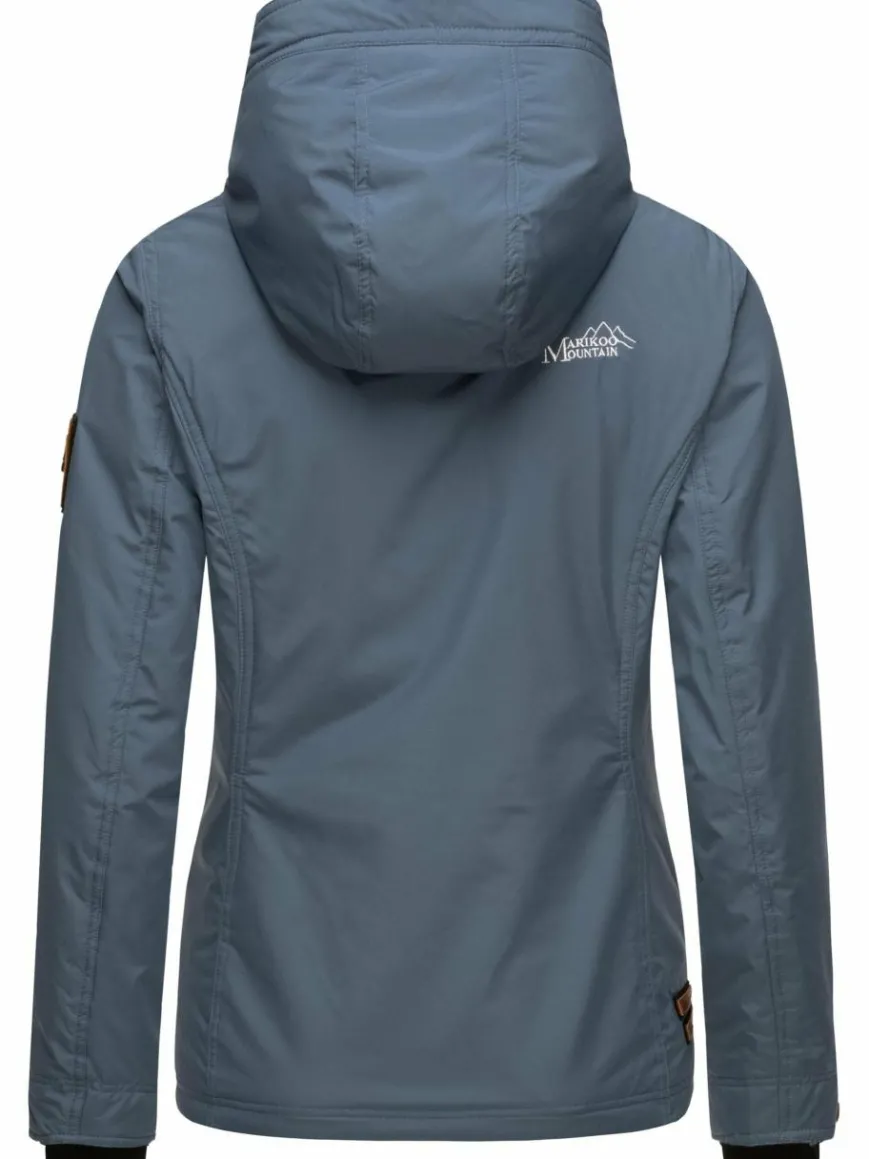 Marikoo Jacken & Westen*Damen Übergangsjacke - Brombeere blau uni