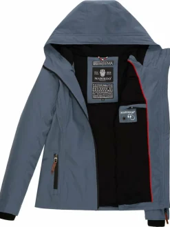 Marikoo Jacken & Westen*Damen Übergangsjacke - Brombeere blau uni
