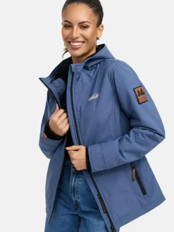 Marikoo Jacken & Westen*Damen Übergangsjacke - Brombeere blau uni