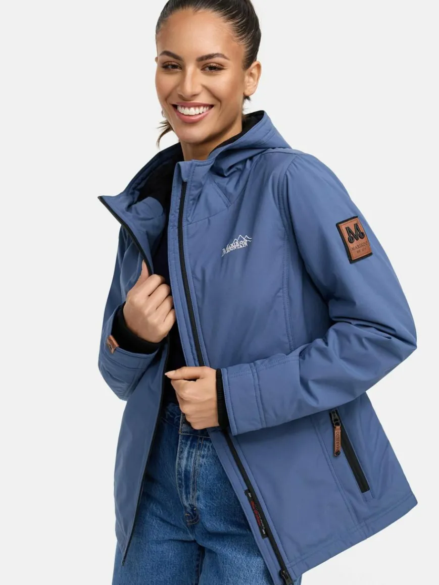 Marikoo Jacken & Westen*Damen Übergangsjacke - Brombeere blau uni