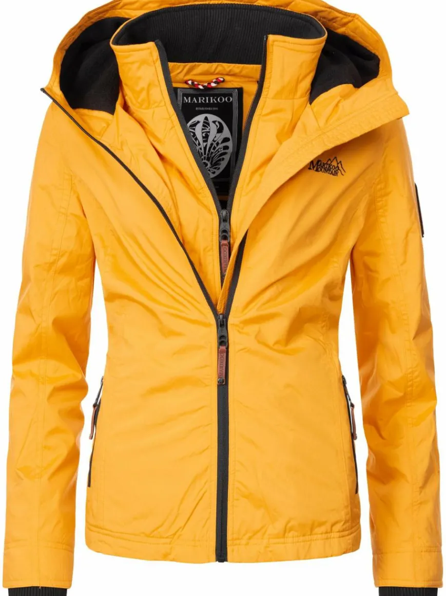 Marikoo Jacken & Westen*Damen Übergangsjacke - Erdbeere mais uni