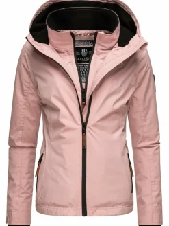 Marikoo Jacken & Westen*Damen Übergangsjacke - Erdbeere rosa uni