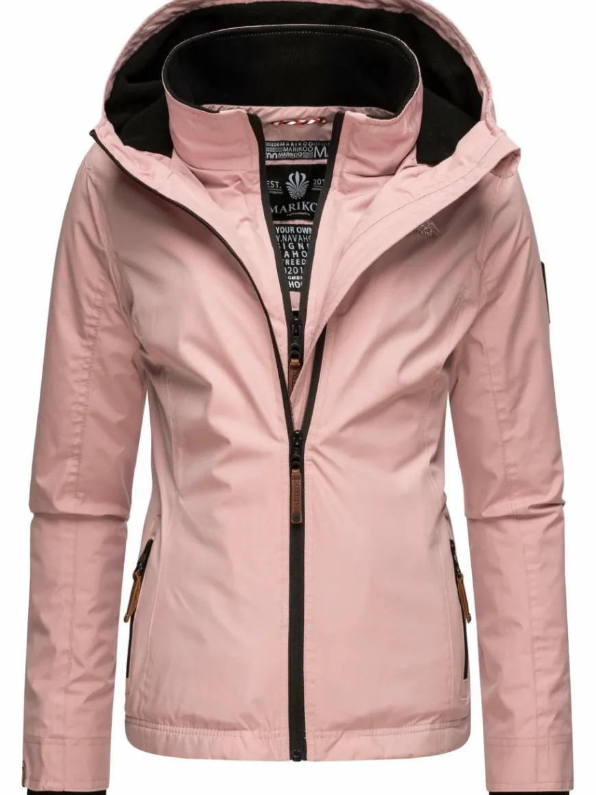 Marikoo Jacken & Westen*Damen Übergangsjacke - Erdbeere rosa uni