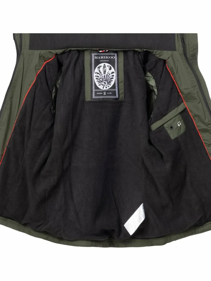 Marikoo Jacken & Westen*Damen Übergangsjacke - Erdbeere oliv uni