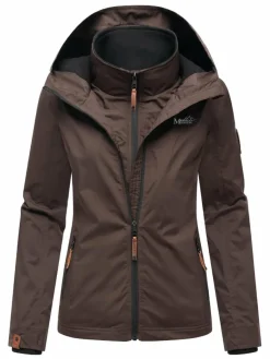 Marikoo Jacken & Westen*Damen Übergangsjacke - Erdbeere schoko uni