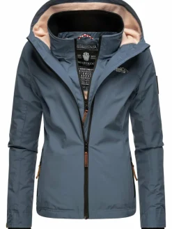 Marikoo Jacken & Westen*Damen Übergangsjacke - Erdbeere blau uni