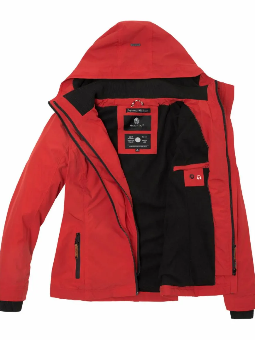 Marikoo Jacken & Westen*Damen Übergangsjacke - Erdbeere rot uni