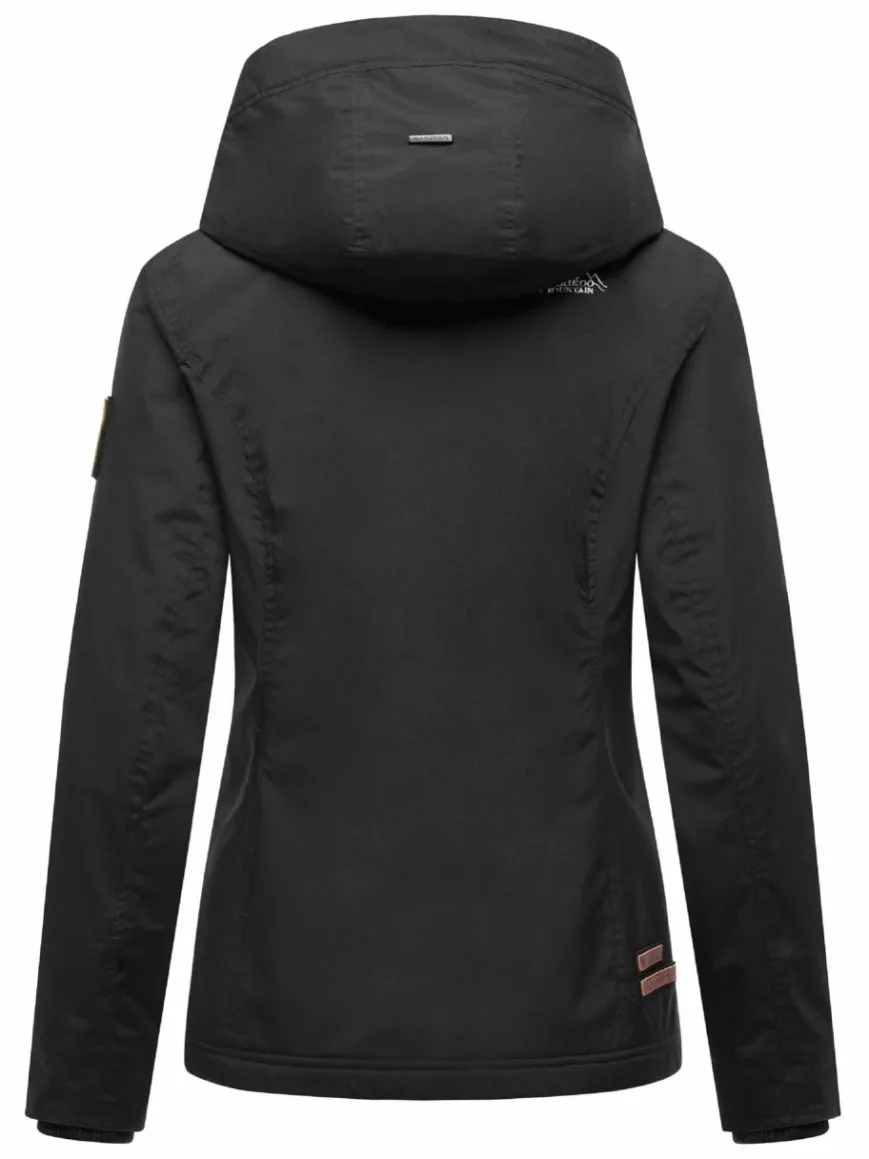 Marikoo Jacken & Westen*Damen Übergangsjacke - Erdbeere schwarz uni