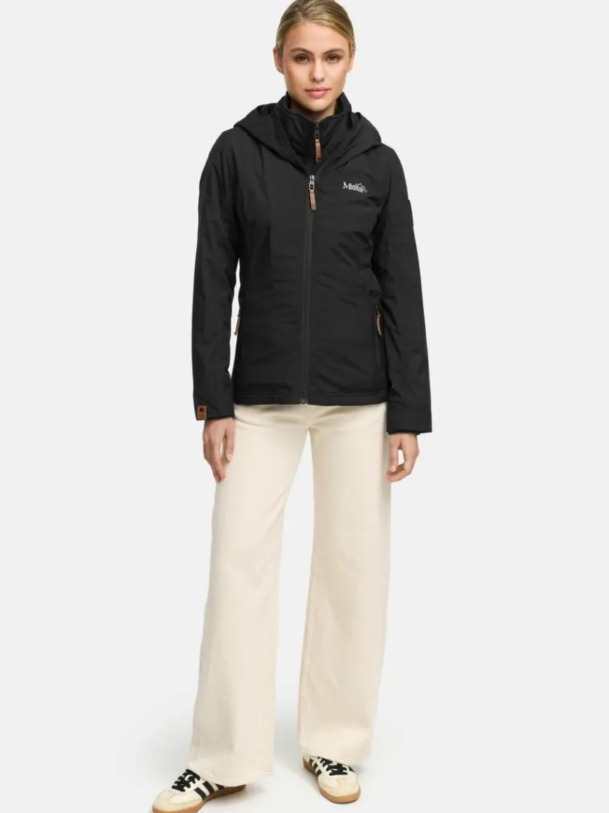 Marikoo Jacken & Westen*Damen Übergangsjacke - Erdbeere schwarz uni