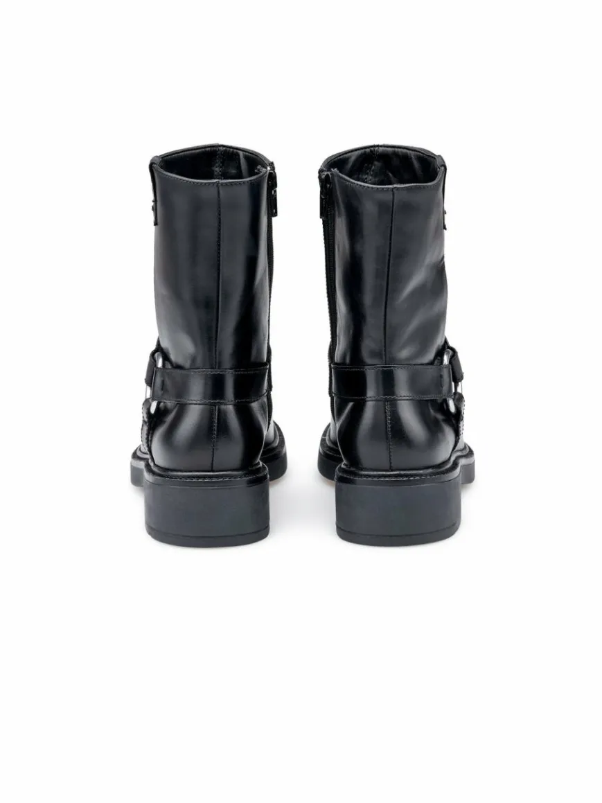 Lloyd Boots & Stiefeletten*Damen Bikerboots schwarz uni