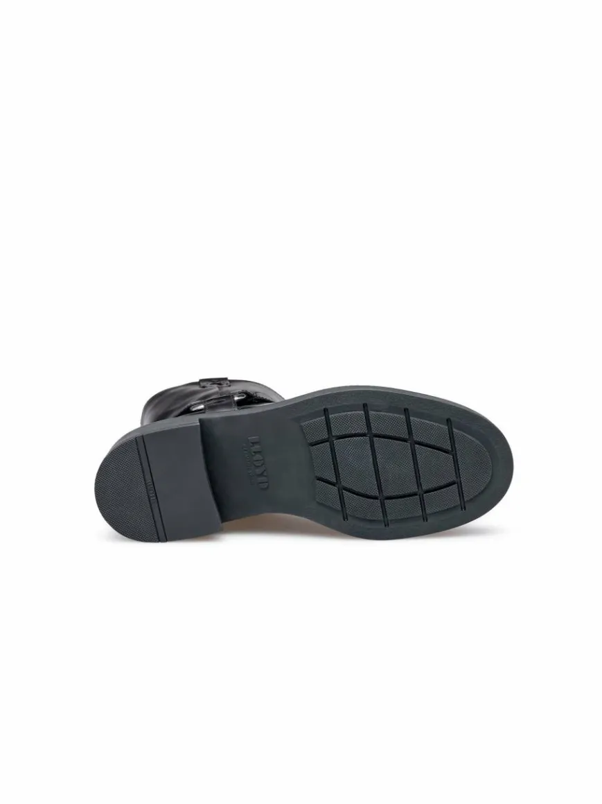 Lloyd Boots & Stiefeletten*Damen Bikerboots schwarz uni