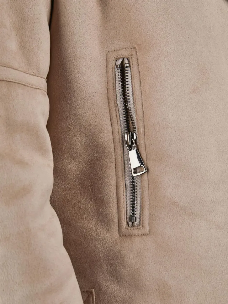 White Label Jacken & Westen*Damen Bikerjacke taupe uni