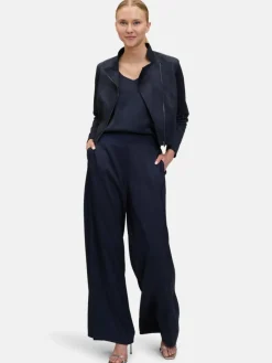 Vera Mont Blazer*Damen Bikerjacke marine blau uni