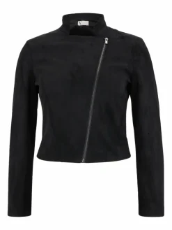 Vera Mont Blazer*Damen Bikerjacke schwarz uni