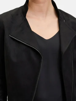 Vera Mont Blazer*Damen Bikerjacke schwarz uni