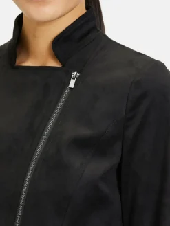 Vera Mont Blazer*Damen Bikerjacke schwarz uni