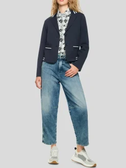 Marc Cain Blazer*Damen Blazer blau gemustert