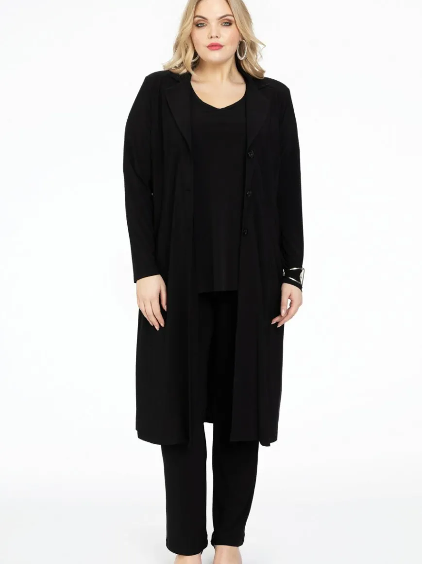 YOEK Blazer*Damen Blazer schwarz uni