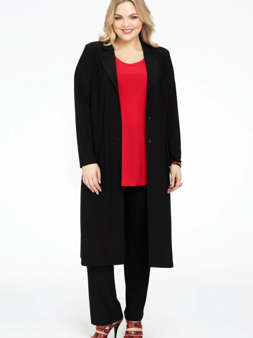 YOEK Blazer*Damen Blazer schwarz uni