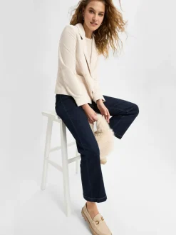 More & More Blazer*Damen Blazer ecru uni