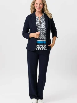 Frank Walder Blazer*Damen Blazer marine blau uni