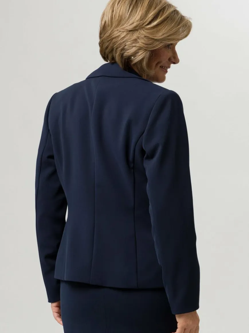 Frank Walder Blazer*Damen Blazer marine blau uni