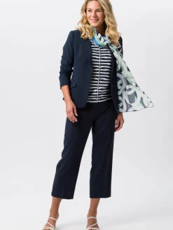 Frank Walder Blazer*Damen Blazer marine blau uni