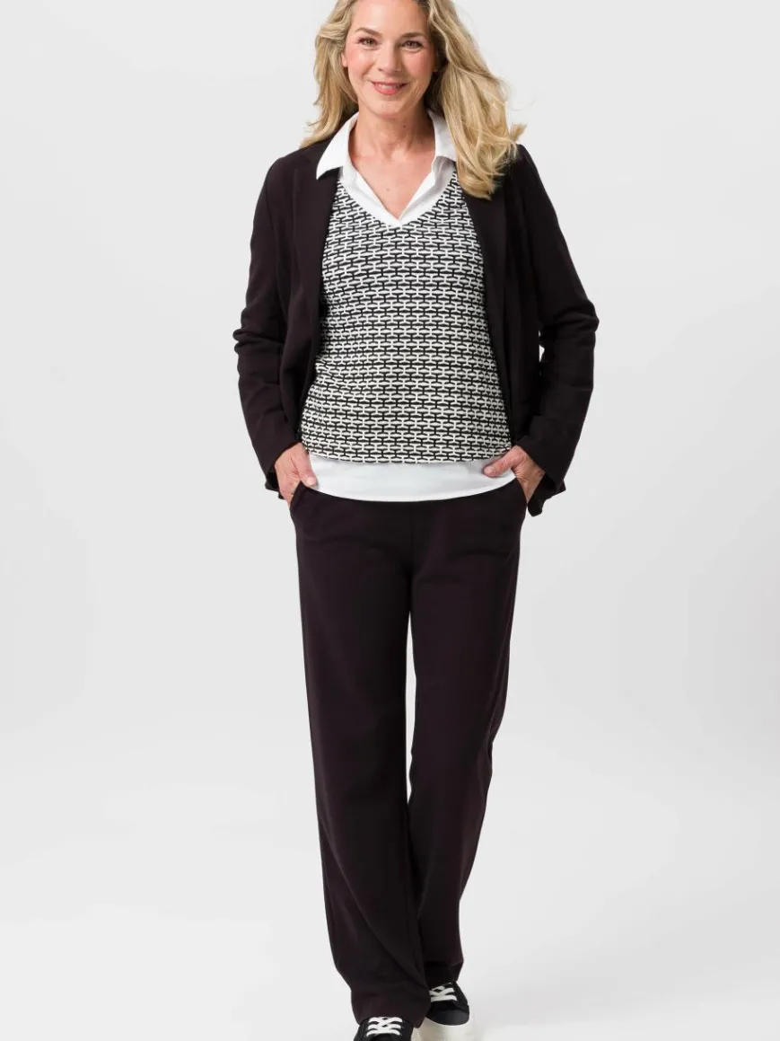 Frank Walder Blazer*Damen Blazer schwarz uni