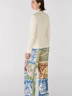 Oui Blazer*Damen Blazer weiß uni