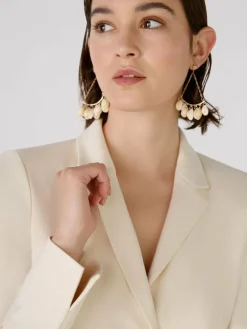 Oui Blazer*Damen Blazer weiß uni