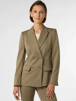 Marc Cain Collections Blazer*Damen Blazer erbse beige gemustert