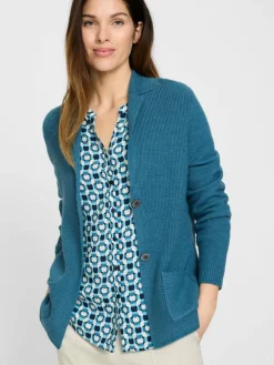 Olsen Blazer*Damen Blazer blau uni