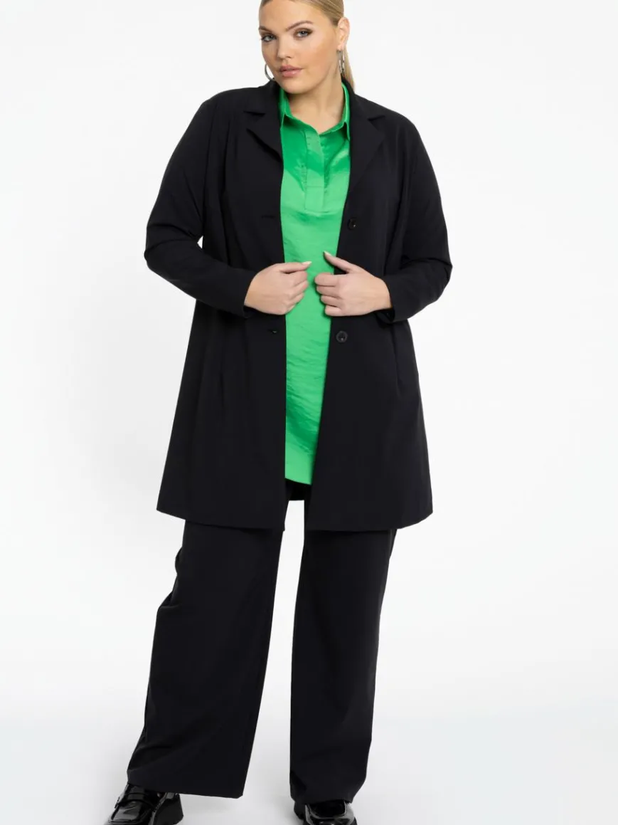 YOEK Blazer*Damen Blazer schwarz uni