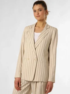 IPURI Blazer*Damen Blazer sand gestreift