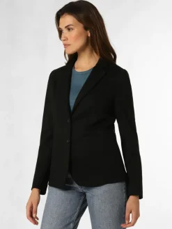 More & More Blazer*Damen Blazer schwarz uni