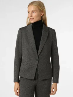 comma Blazer*Damen Blazer anthrazit gemustert