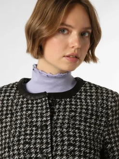 The Kooples Blazer*Damen Blazer schwarz weiß gemustert