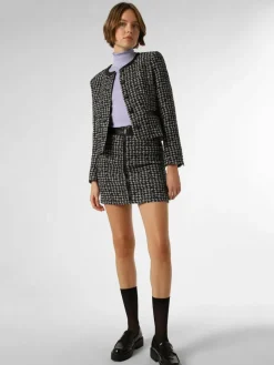 The Kooples Blazer*Damen Blazer schwarz weiß gemustert