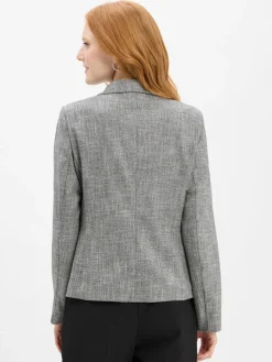comma Blazer*Damen Blazer schwarz weiß gemustert