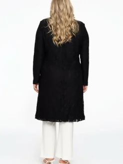 YOEK Blazer*Damen Blazer schwarz bedruckt