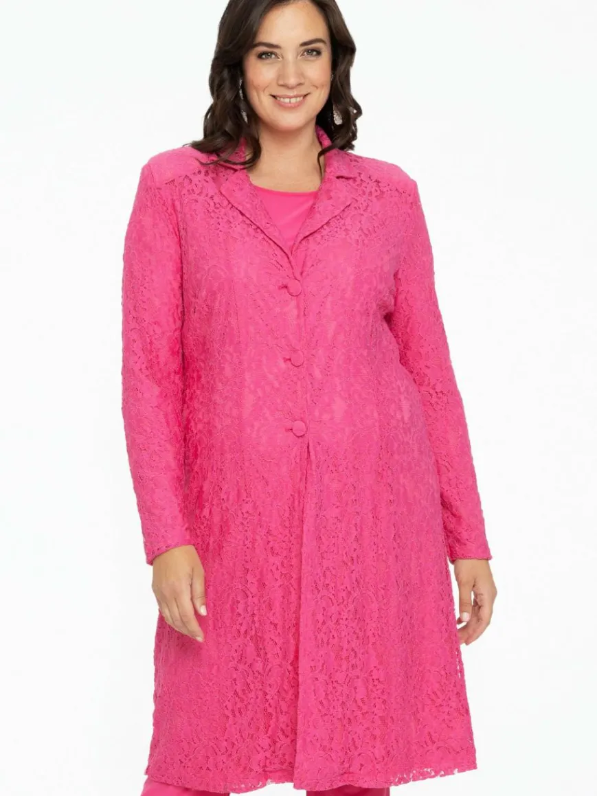 YOEK Blazer*Damen Blazer pink bedruckt