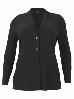 YOEK Blazer*Damen Blazer schwarz uni