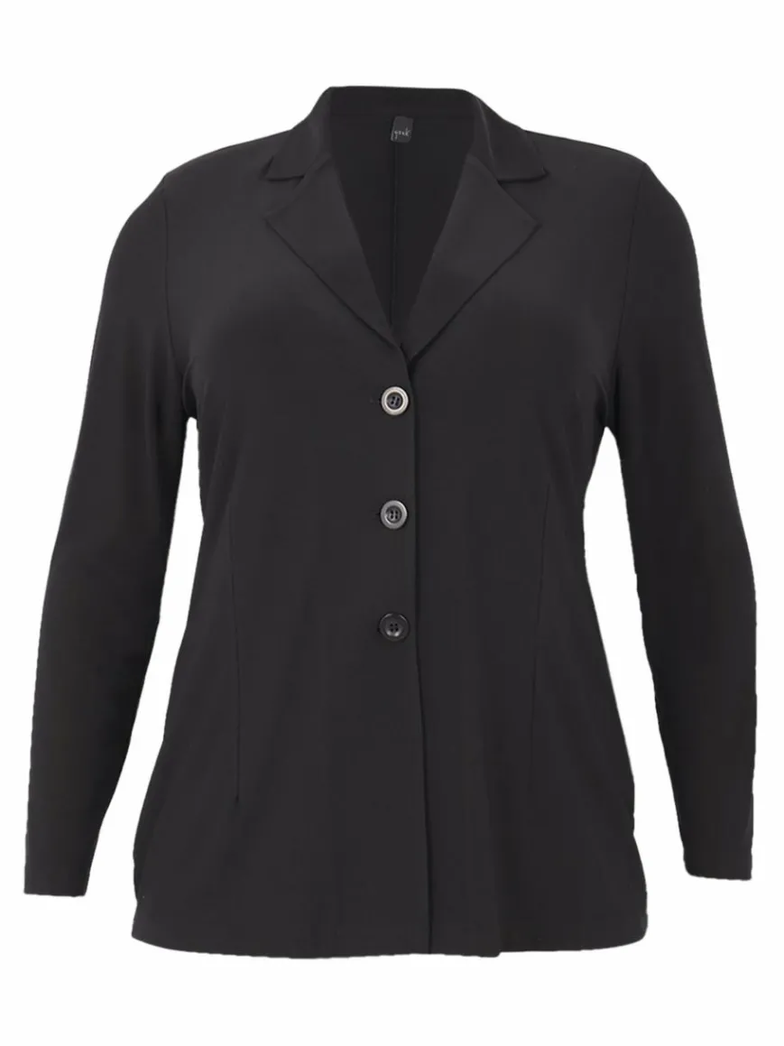 YOEK Blazer*Damen Blazer schwarz uni